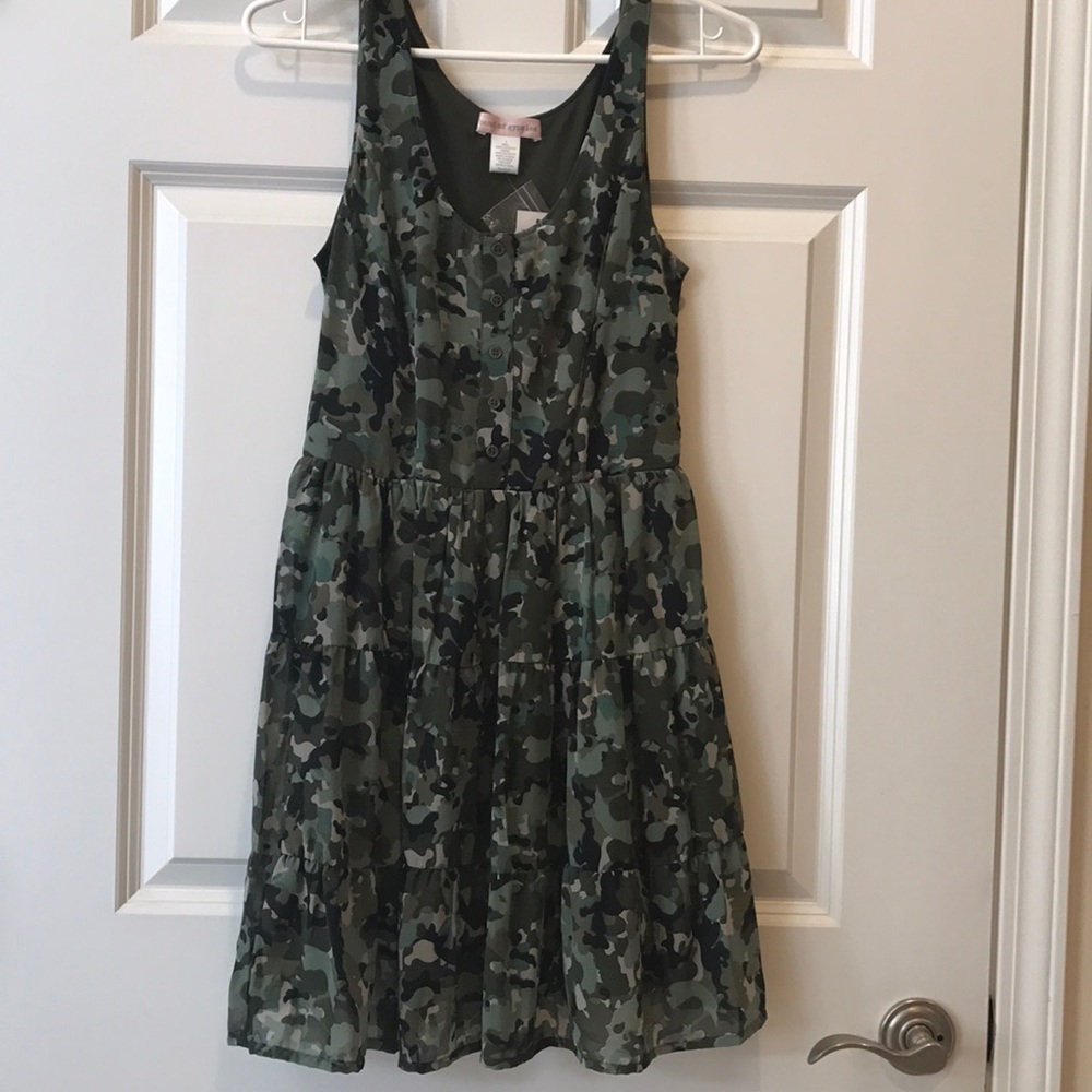 Band of Gypsies Short Camouflage/Olive green dress